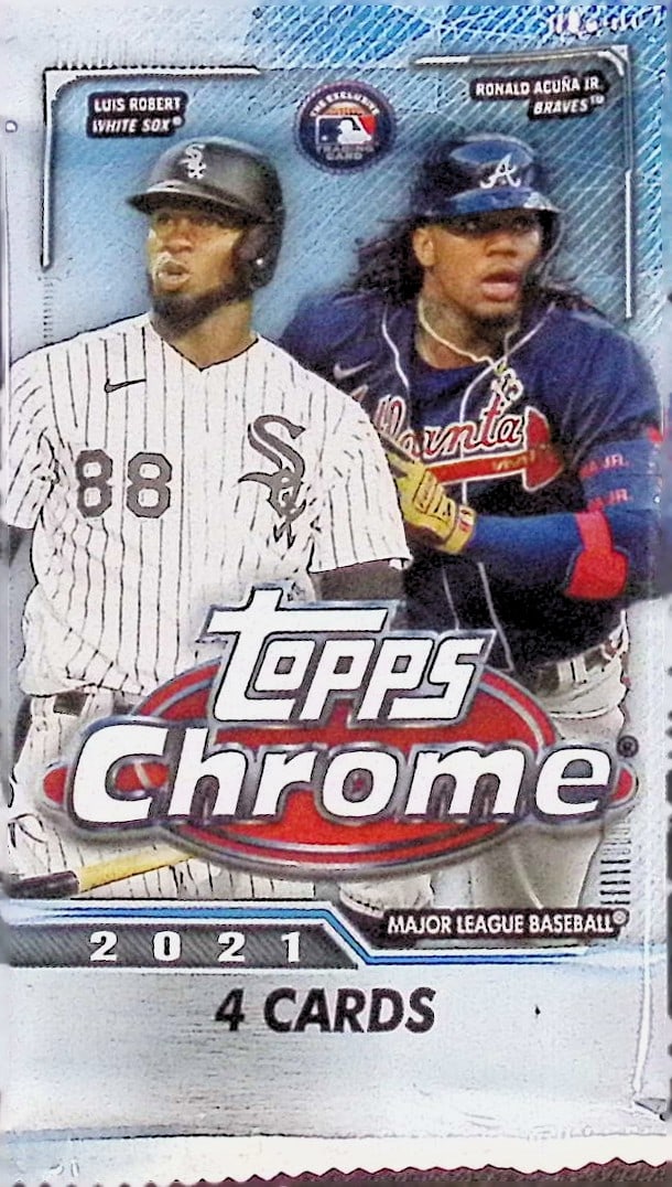 2021 Topps Chrome Baseball Card BLASTER BOX PACK Sports Cards MLB Trading Cards (1 of 1)