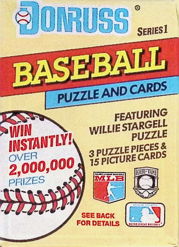 1991 Donruss Vintage Baseball Series 1 Retail Box Wax Pack, MLB Trading Card (1 of 1)