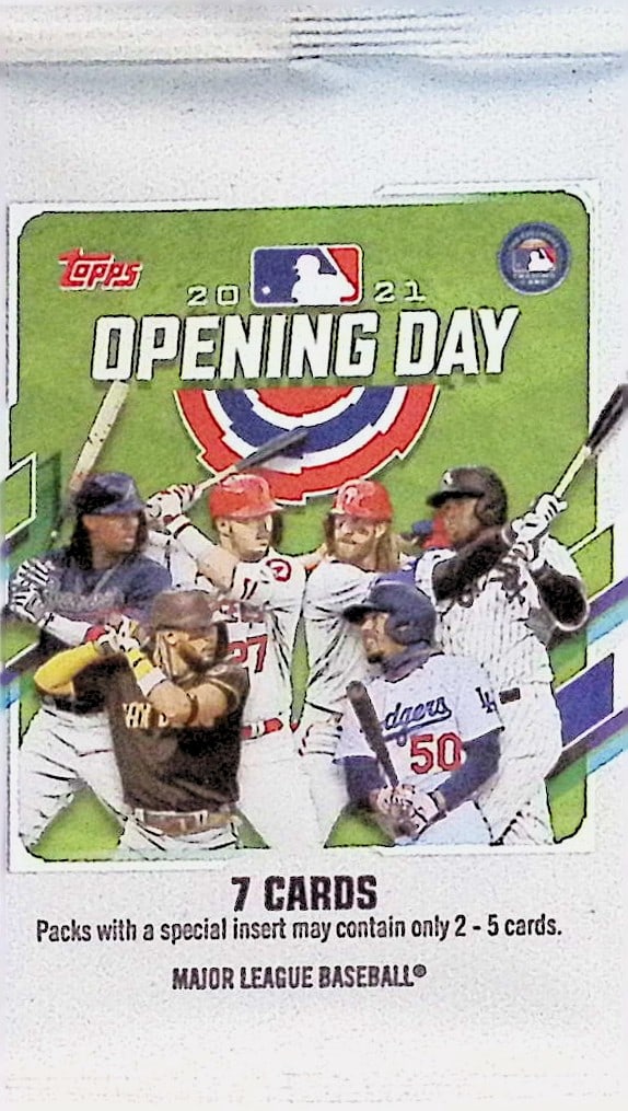 2021 Topps Opening Day Baseball Cards BLASTER BOX PACK Sports Cards (1 of 1)