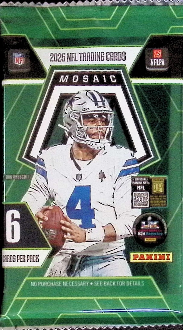 2025 Panini Mosaic Football BLASTER BOX PACK - Cam Ward, Emeka Egbuka, Ashton Jeanty, Travis Hunter,: Panini Football NFL Trading & Sports Cards, Rookie Cards in this set are Ja' Marr Chase, Trevor Lawrence, Devonta Smith, Jaylen Waddle, Travis Etienne, Justin Fields, Sports Cards for Sale Near Me, Au