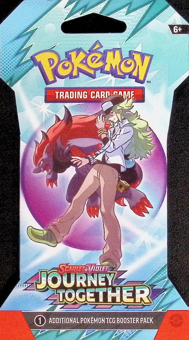 2025 Pokemon Scarlet & Violet Journey Together 10 Card TCG Sleeved Booster Pack Charizard (1 of 1)