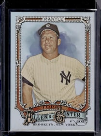 Mickey Mantle Silver Foil 2025 Allen & Ginter #19 New York Yankees