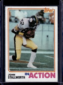 John Stallworth In Action 1982 Topps #220 Pittsburgh Steelers