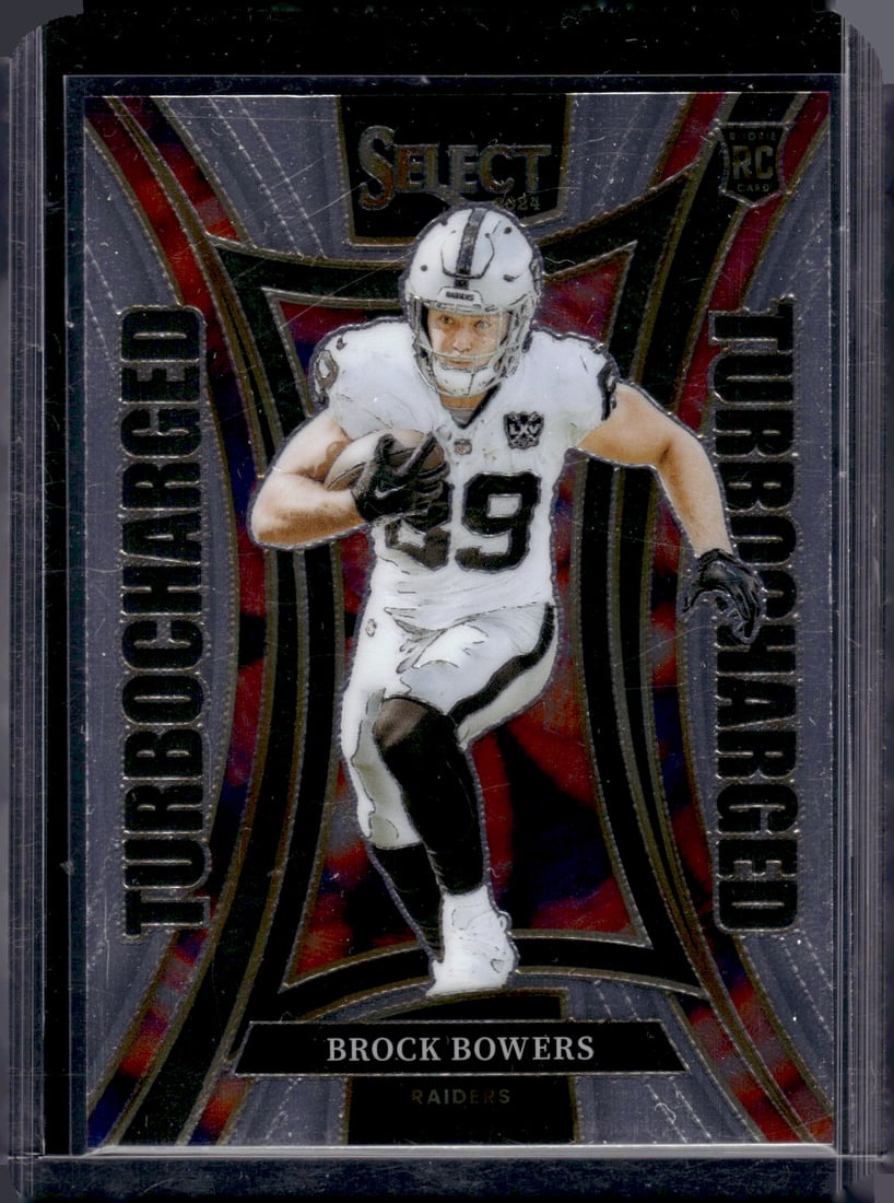 Brock Bowers Rookie Card Turbocharged 2024 Select #6 Las Vegas Raiders (1 of 2)