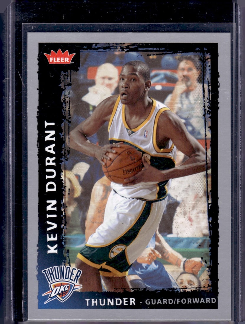 Kevin Durant 2008-09 Fleer #195 Oklahoma City Thunder (1 of 2)
