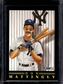 Don Mattingly Pro Vision 1991 Fleer #11 New York Yankees