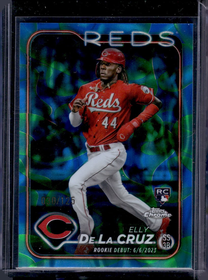 Elly De La Cruz Rookie Card Blue/Green Lava Lamp /125 2024 Topps Chrome Update #USC150 (1 of 2)