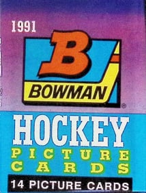 1991 Bowman Vintage Hockey Card Factory Sealed Retail Box Wax Pack