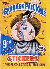 1987 Topps Vintage Garbage Pail Kids Retail Box Wax Pack - 9th Series