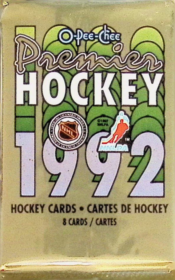 1992 O Pee Chee Premier Hockey Card Retail Box Pack - Wayne Gretzky (1 of 1)