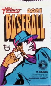 2021 Topps Heritage Baseball Card BLASTER BOX PACK Sports Cards