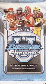 2025 Bowman Chrome U Football Cards BLASTER BOX PACK Sports Cards NFL Trading Cards