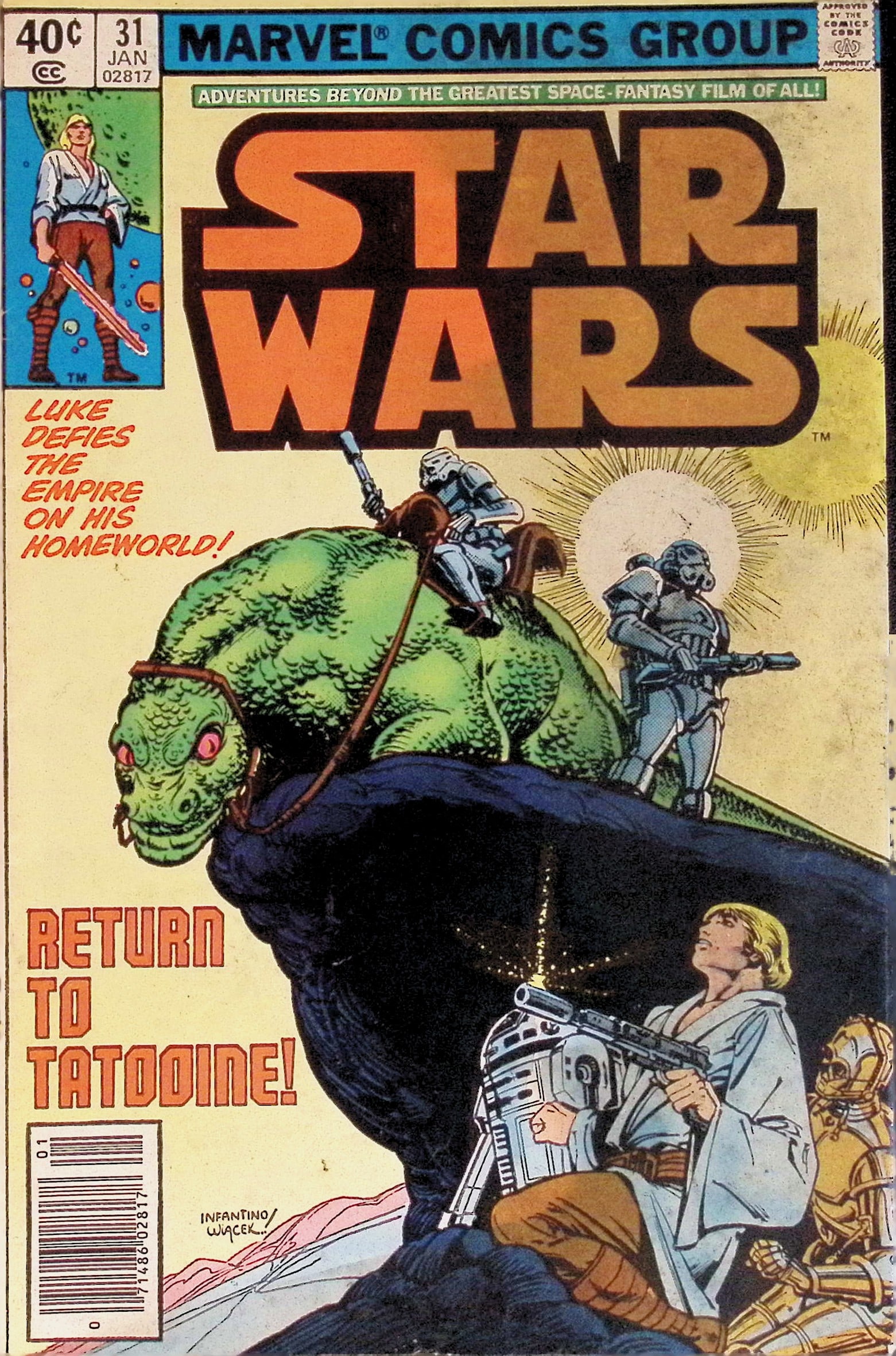 Star Wars Marvel Vintage Comic Book: 1980 #31, Low Grade, See Pictures