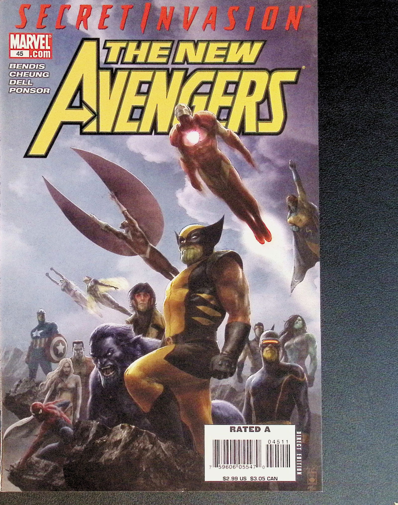The New Avengers Marvel Comic Book: 2008 #45 (1 of 4)