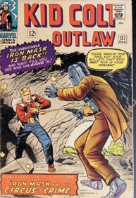 Kid Colt Outlaw Marvel Silver Vintage Comic Book: 1966 #127 Mar, See Pictures