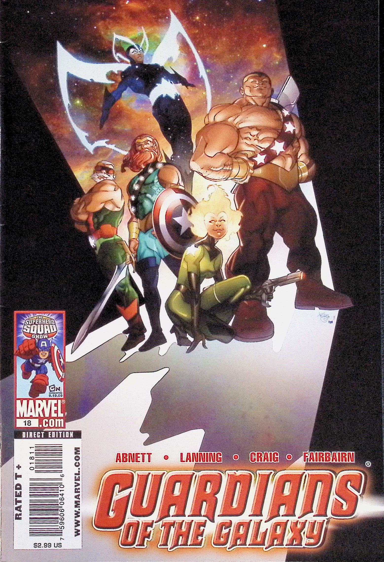 Guardians of the Galaxy Marvel Comic Book: 2009 #18 (1 of 4)