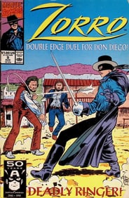 Zorro Marvel Vintage Comic Book: 1991 #9 Aug