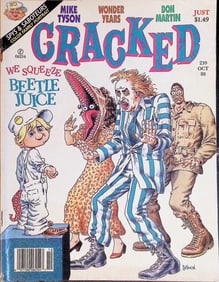 Cracked Magazine 1988 #239 Oct,  Beetlejuice, See Pictures for Condition