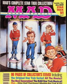 Mad Magazine 1992 Complete Star Trek Collection, See Pictures for Condition