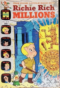 Richie Rich Millions Harvey Silver Age Vintage Comic Book: 1967 #25, See Photos