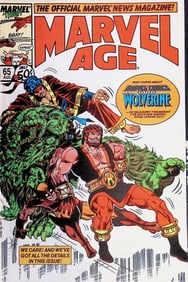 Marvel Age Marvel Vintage Comic Book: 1988 #65 Aug, See Photos
