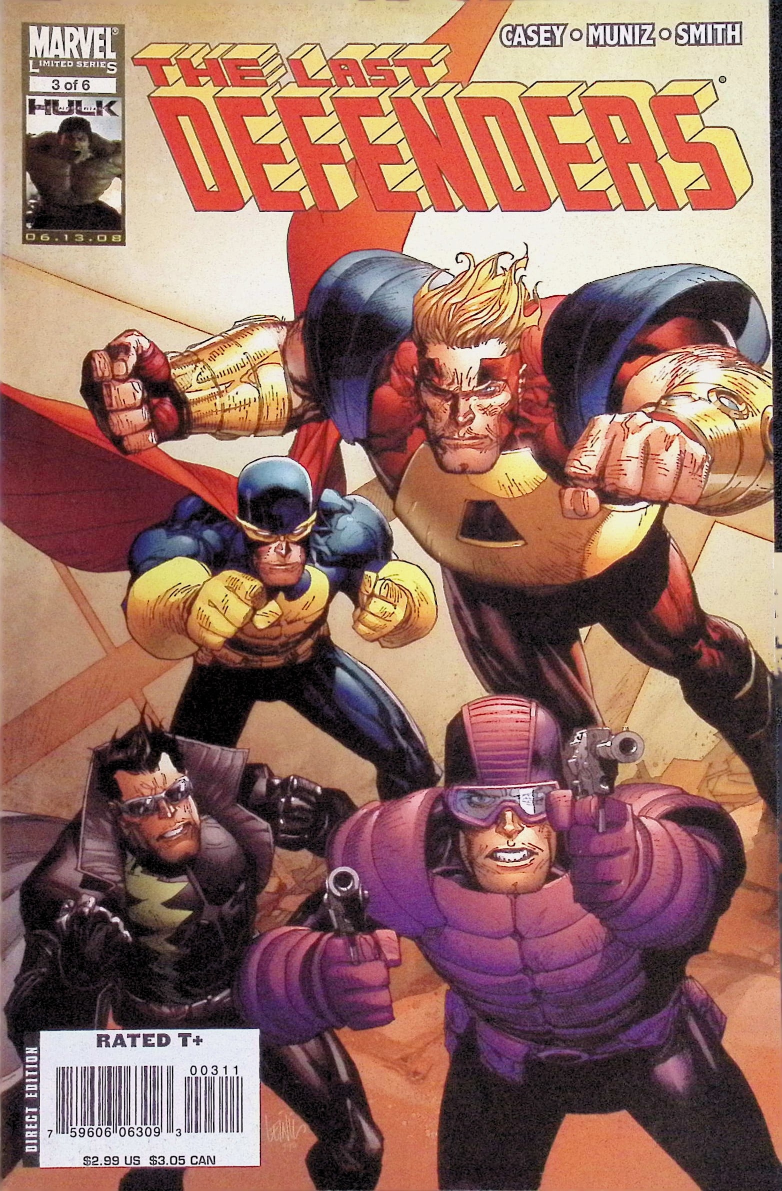 The Last Defenders Marvel Vintage Comic Book: 2008 #3 (1 of 4)