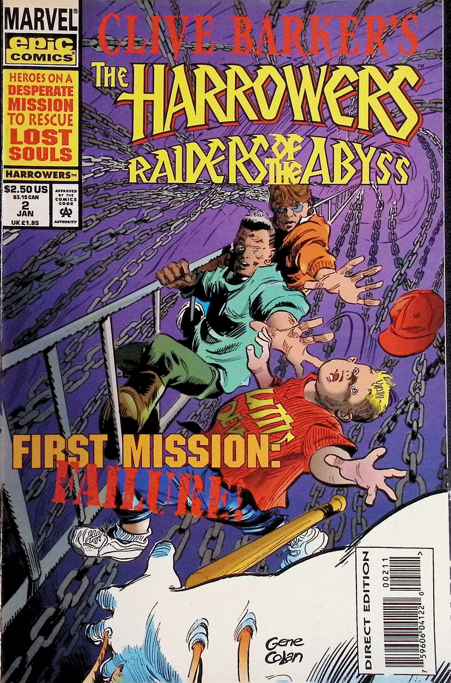 Clive Barker's The Harrowers Marvel Epic Comics Book: 1994 #2 Jan (1 of 4)