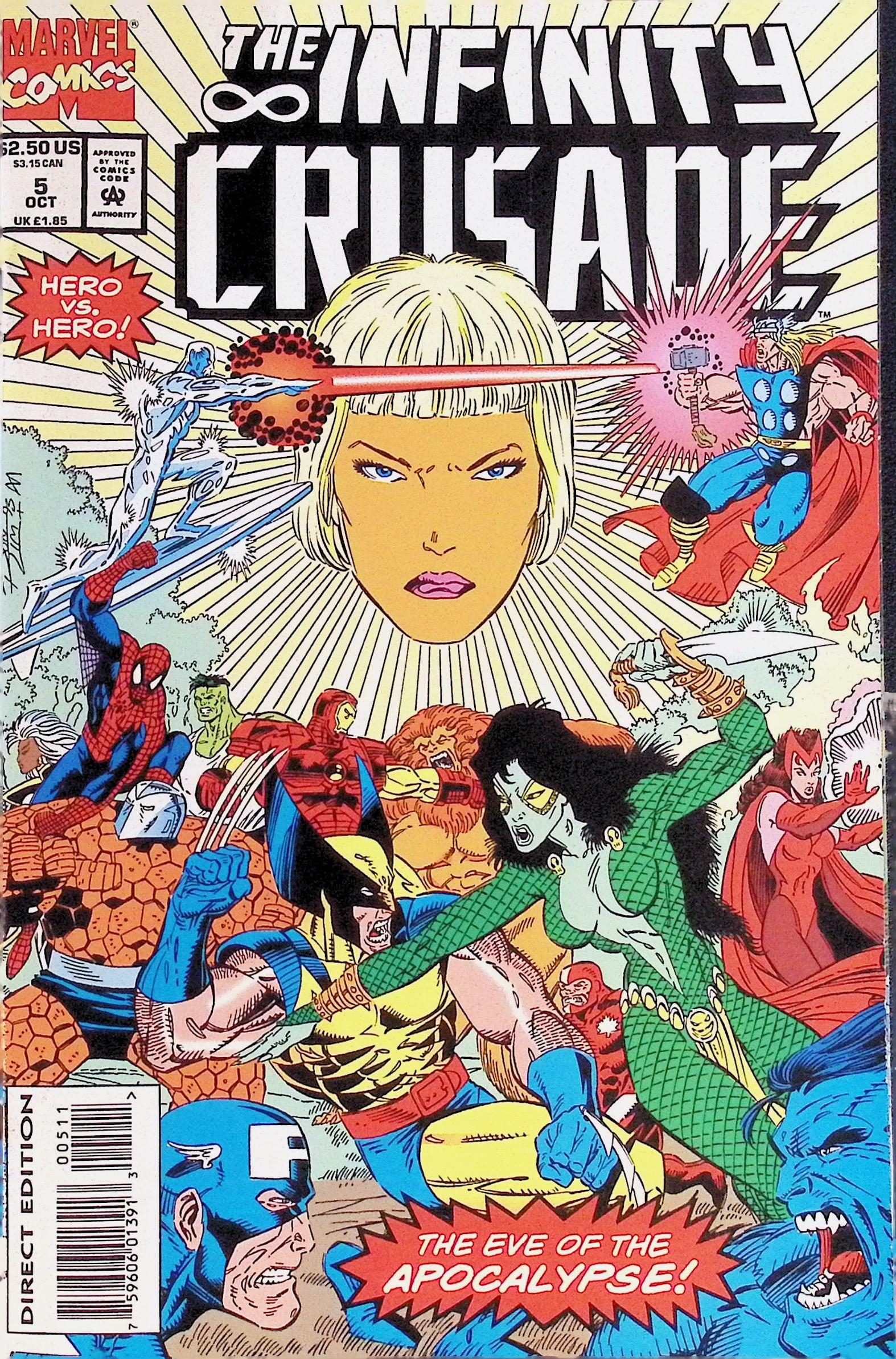 The Infinity Crusade Marvel Vintage Comic Book: 1993 #5 Oct, See Photos (1 of 4)