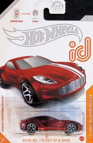 2017 Hot Wheels ID Aston Martin One-77 Die-Cast Toy Car