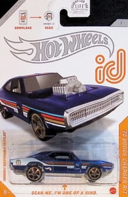 2019 Hot Wheels ID '70 Dodge Charger R/T Die-Cast Toy Car