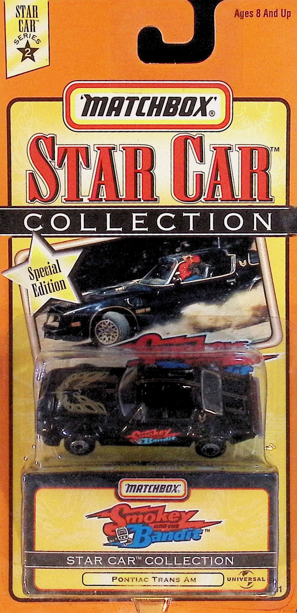 1997 Matchbox Star Car Collection Smokey and the Bandit Pontiac Trans Am Die-Cast Toy Car (1 of 2)
