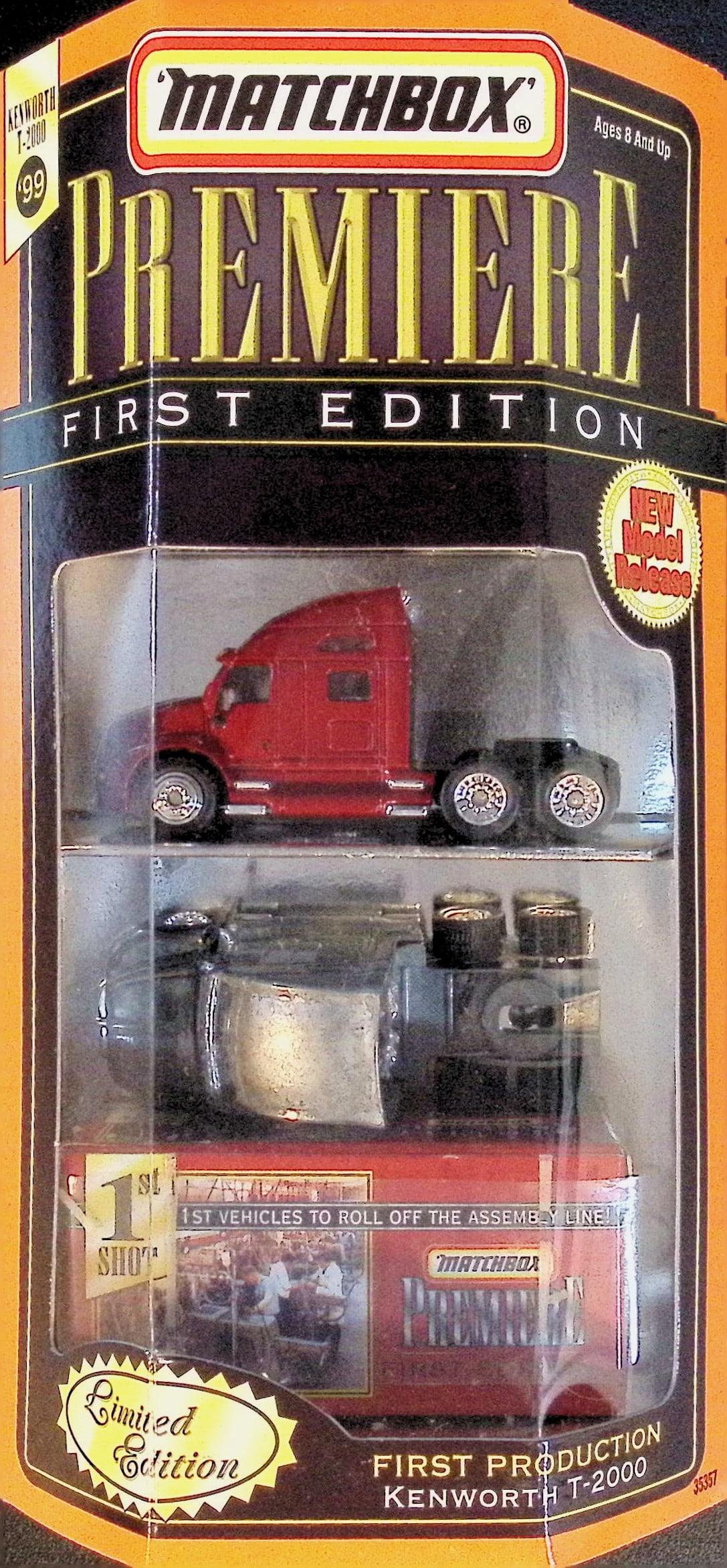 1998 Matchbox Premiere First Edition First Production Kenworth T-2000 Die-Cast Toy Car (1 of 2)