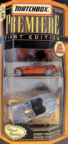 1998 Matchbox Premiere First Edition First Production Dodge Concept Car Die-Cast Toy Car