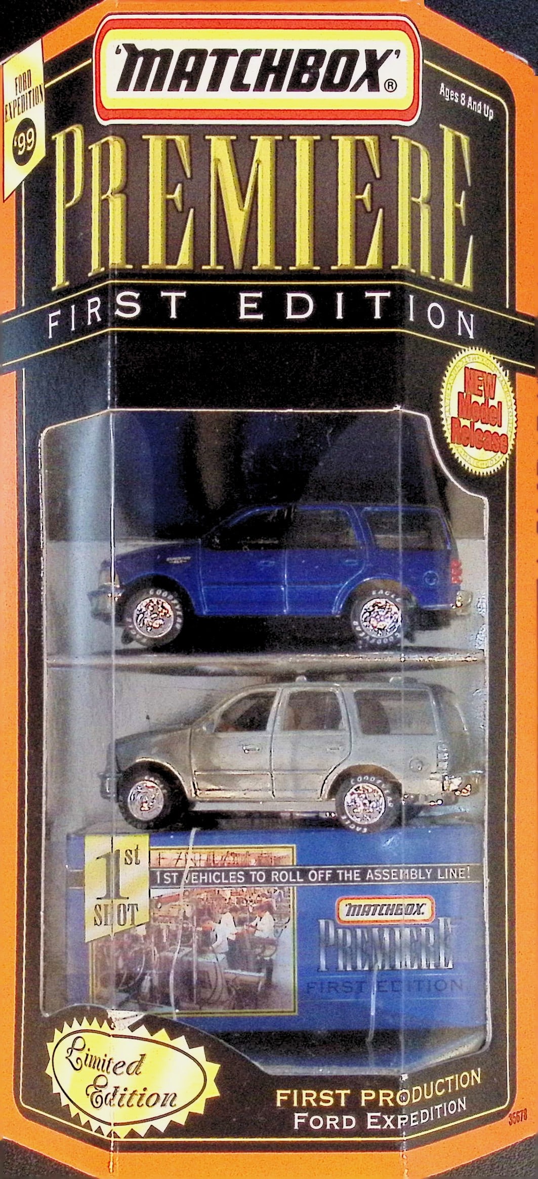 1998 Matchbox Premiere First Edition First Production Ford Expedition Die-Cast Toy Car (1 of 2)