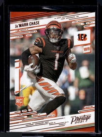 Ja'Marr Chase Rookie Card 2021 Presitge #212 Cincinnati Bengals