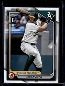 Nick Kurtz 1st Bowman 2024 Bowman Draft #BD-56 Oakland Athletics
