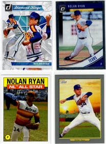 Lot of 4 Current Nolan Ryan Baseball Cards. All Different, See Pictures