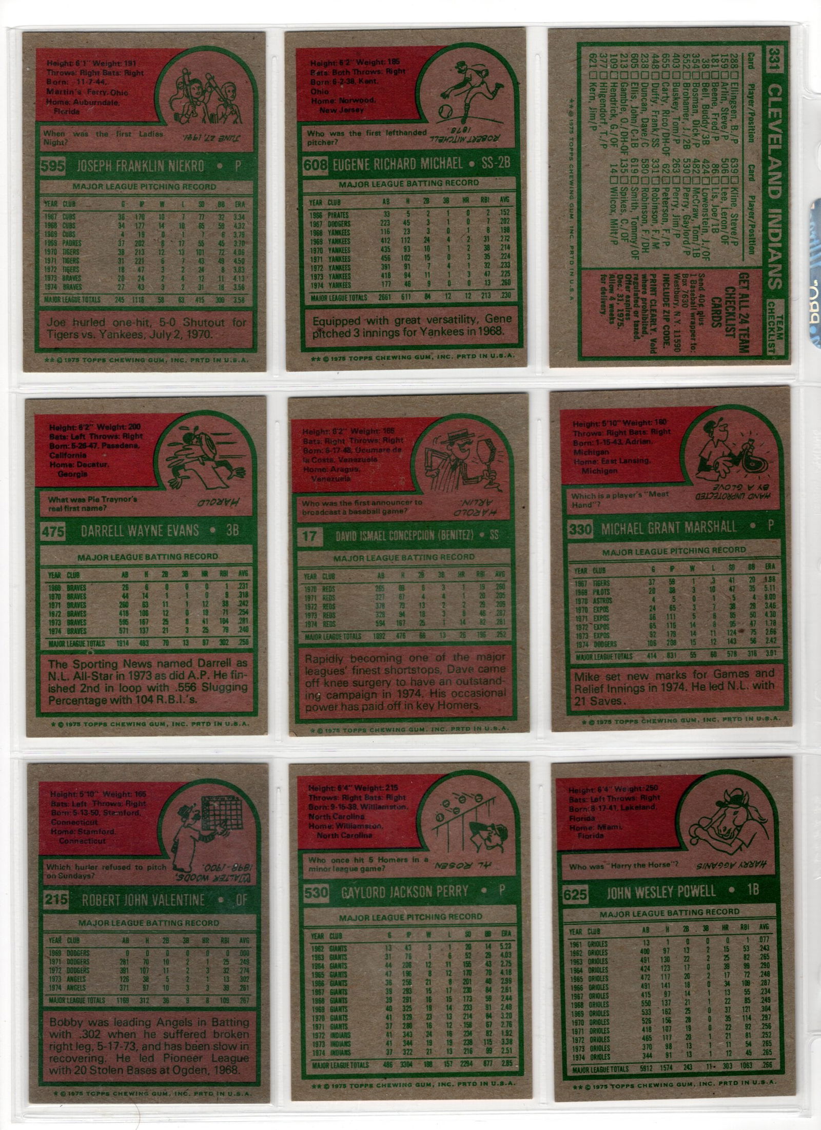 Lot of 9 1975 Topps Vintage Baseball Cards. All Different See Pictures for Cards/Condition - 2