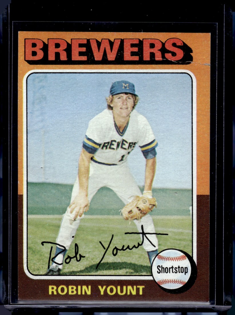 Robin Yount Rookie Card 1975 Topps #223 Surface Top Right Corner, Some Issues See Pics (1 of 2)