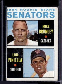 1964 Rookie Stars Senators Piniella/Brumley 1964 Topps #167 Vintage Baseball Card
