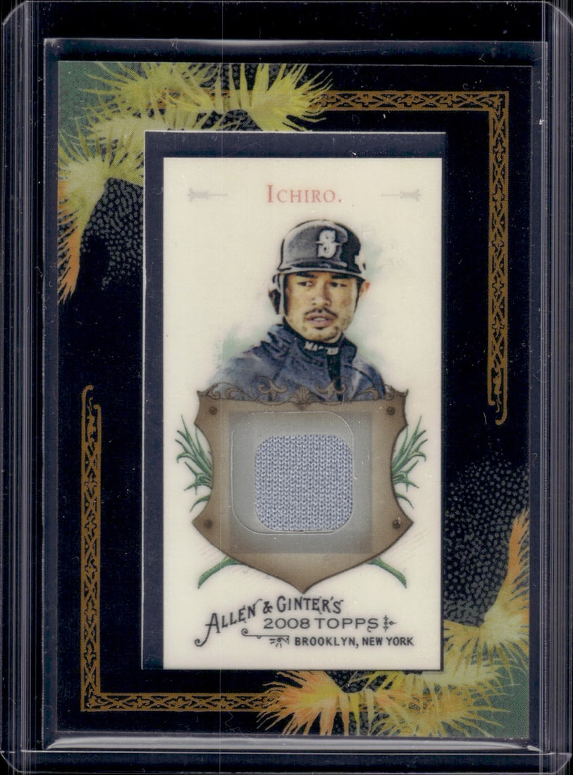 Ichiro Game Worn Jersey Patch 2008 Topps Allen & Ginter #AGR-IS Seatle Mariners (1 of 2)