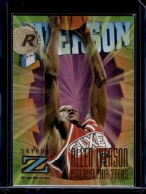 Allen Iverson Rookie Card Z Force 1996-97 Skybox #151 Philadelphia 76ers