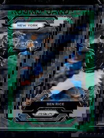 Ben Rice Rookie Card Green Scope Prizm /75 2024 Prizm #272 New York Yankees