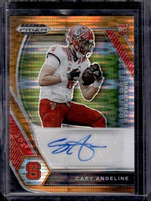 Cary Angeline Rookie Auto /49 2021 Prizm Draft Picks #DPA-CAN