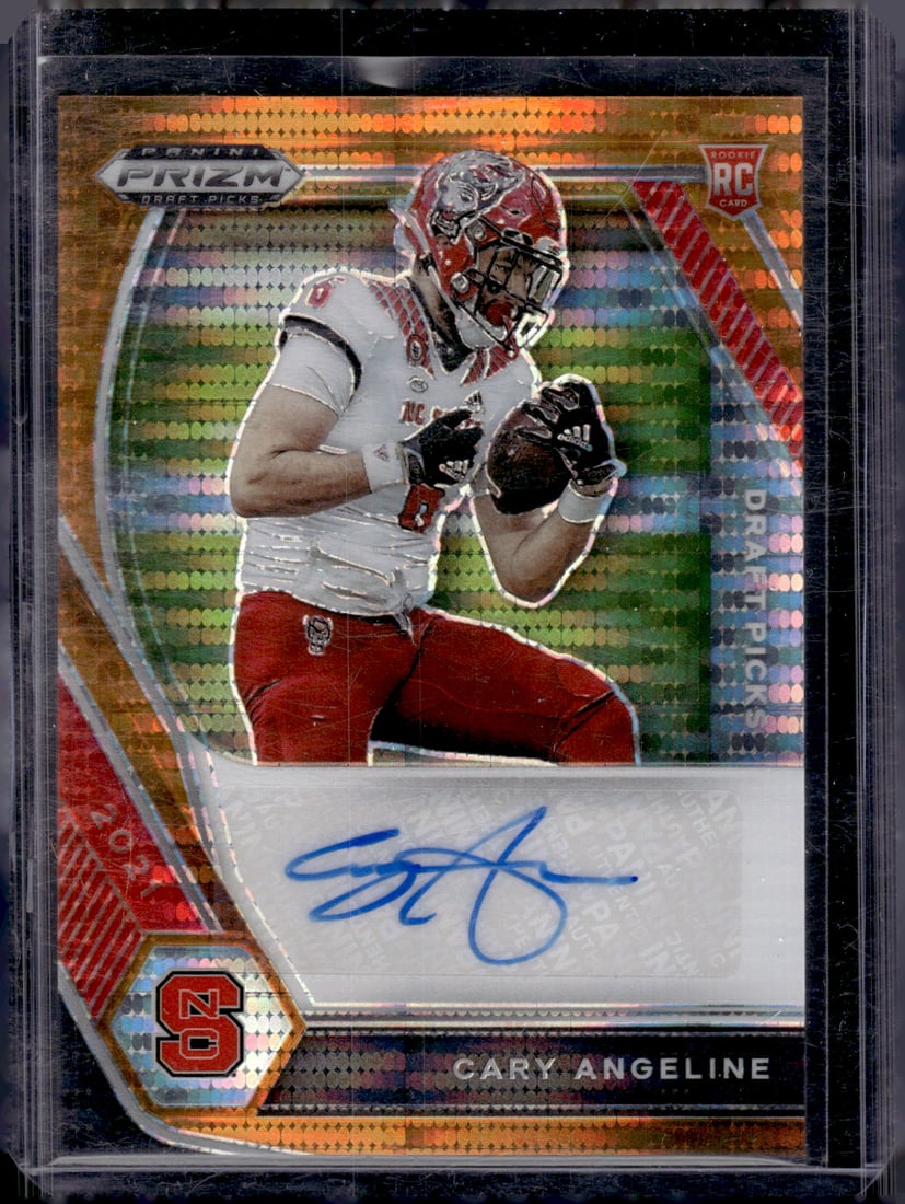Cary Angeline Rookie Auto /49 2021 Prizm Draft Picks #DPA-CAN (1 of 2)
