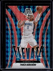 Paolo Banchero Elevate Red Fluorescent /75 2024-25 Mosaic #10 Orlando Magic