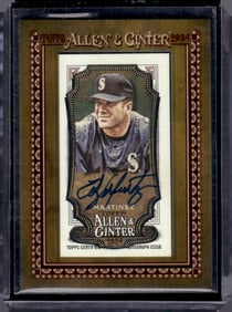 Edgar Martinez Mini Framed Auto 2024 Allen & Ginter #MA-EM Seattle Mariners