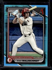 Ryan Waldschmidt 1st Bowman Sky Blue /499 2024 Bowman Draft #BD-18 Diamondbacks