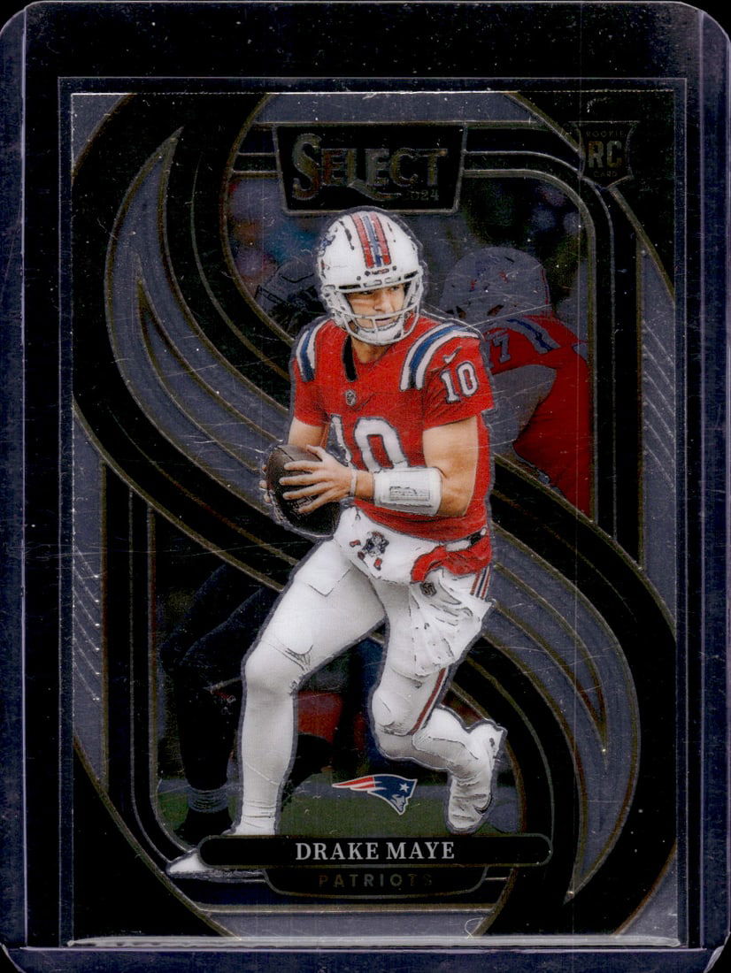 Drake Maye Rookie Card Premier Level 2024 Select #113 New England Patriots (1 of 2)