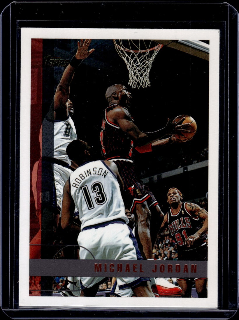 Michael Jordan 1997-98 Topps #123 Chicago Bulls (1 of 2)